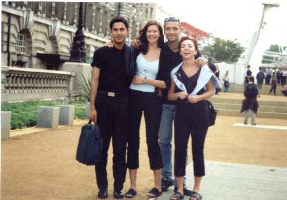 behind us is the millenium eye in London